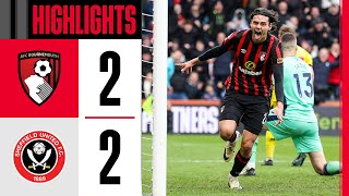 Ünal nets LATE equaliser in dramatic comeback  AFC Bournemouth 22 Sheffield United [upl. by Bondie]