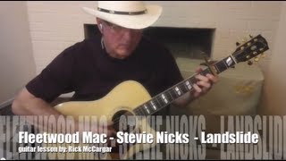 Fleetwood Mac Guitar Lesson  Landslide full song  lickbylick solo  fingerpicking demo free tab [upl. by Leihcar]