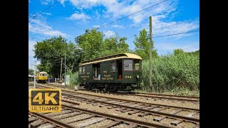 ⁴ᴷ National Trolley Festival Parade At The Shore Line Trolley Museum [upl. by Aihsenet919]