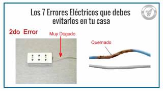 Los 7 errores de Electricidad Domiciliaria que debes evitar [upl. by Aicilav894]