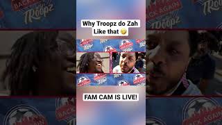 Troopz ain’t have to do Zah like that 🤣 FAN CAM IS LIVE arsenal afc [upl. by Drewett]