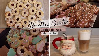 Recettes pour un Goûter Sablés de Noël simple rapide efficace [upl. by Nawiat442]