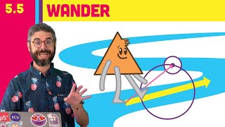 55 Wander Steering Behavior  The Nature of Code [upl. by Godliman]