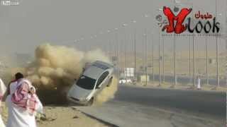 Spectacular Crash During Saudi Drift 2012 HD [upl. by Dulcinea454]