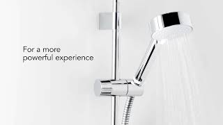 Mira Atom EV RearFed Exposed Chrome Thermostatic Mixer Shower Video  Screwfix [upl. by Kciredohr]