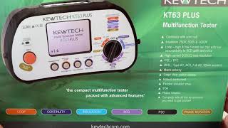 Kewtech Kt63plus [upl. by Dublin]