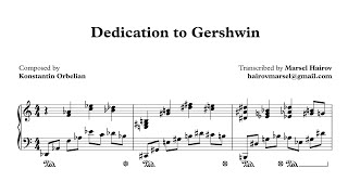 Konstantin Orbelian  Tribute to Gershwin [upl. by Ahsinroc]