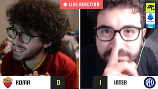 ROMAINTER 01 LIVE REACTION  TIFOSI INTERISTI vs ROMANISTI amp GUFI  TIFOSIAMO [upl. by Ysus564]