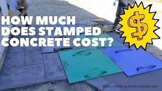 How Much Does Stamped Concrete Cost [upl. by Sjoberg]