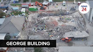 WATCH  Birds eye view Drone footage of the building collapse in George [upl. by Alhak485]