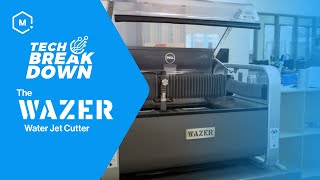 WAZER Desktop Waterjet Cutting Machine  Tech Breakdown  The First Desktop Waterjet Cutter [upl. by Aelem]