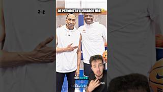 De PERIODISTA a JUGADOR NBA😳nba baloncesto nbaespaña [upl. by Aivull]