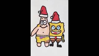 christmas spongebob yildizart happynewyear çizgifilm drawing shorts [upl. by Ongineb895]