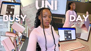 Study vlog PRODUCTIVE UNI DAY🌸 notetaking organisation skincare cooking lectures studying [upl. by Siegler933]