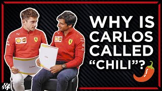 Charles Leclerc amp Carlos Sainz Answer Hilarious F1 Fan Assumptions [upl. by Eenaffit]