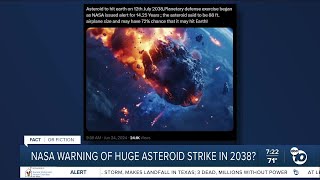 Fact or Fiction NASA warning of huge asteroid strike in 2038 [upl. by Adiel16]