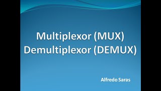 Multiplexor MUX y Demultiplexo DEMUX [upl. by Arlene493]