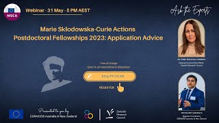 2023 Application Advice for Marie SklodowskaCurie Actions Postdoctoral Fellowships [upl. by Oinigih]