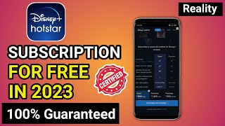 How to get free Hotstar subscription 2023 l Hotstar free subscription l Hotstar subscription free [upl. by Reamy467]