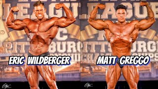 Eric Wildberger 1st Place VS Matt Greggo 2nd Place Physique Comparison at Pittsburgh Pro 2024 [upl. by Afital431]