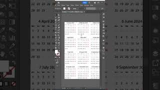 How to calendar Design In Illustrator One Click tipsandtricks adobeillustratorcc [upl. by Teddi]