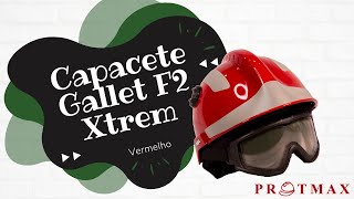 Capacete MSA Gallet F2 Xtrem  Vermelho [upl. by Ahsiam207]