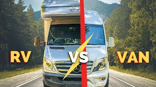 Which is Better Van Life vs RV Life  Ultimate Off Grid Sprinter Van Tour [upl. by Melita267]