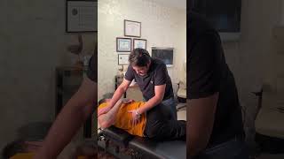 Chiropractor Unblocks Insane Low Back Knots with Powerful Adjustment [upl. by Trotter325]