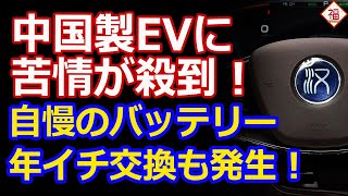 中国自慢のバッテリ―を搭載したEVに苦情が殺到！顧客無視の素晴らしいアフターサービスつき！ [upl. by Adoh]