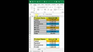 How to use format Painter in excel excel shorts exceltips [upl. by Alrats]