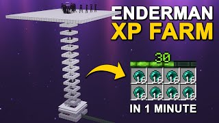 The BEST Enderman XP Farm in Minecraft 121 Tutorial [upl. by Enelia]