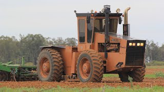 ACO 250 with V8 twin turbo  straight pipes sound  disc harrow in South Africa  TAKE I [upl. by Boru50]