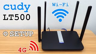 Cudy LT500 4G router WiFi dual band • Unboxing installation configuration and test [upl. by Pris]