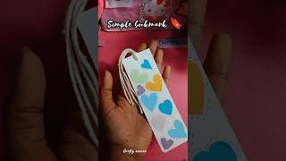 Simple amp easy bookmark 🌷🤍 subscribe for more bookmark ideas short bookmarks [upl. by Negyam701]