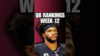 QBs Rankings for Fantasy Football Week 12 nfl shorts [upl. by Juni]