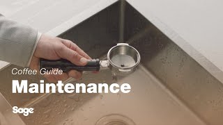 The Oracle™  How to clean your coffee machine filter basket rinse  Sage Appliances UK [upl. by Sabine3]