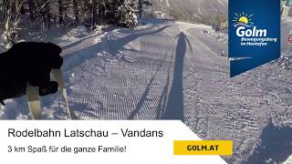 Rodelbahn Bewegungsberg Golm im Montafon [upl. by Esihcoc]