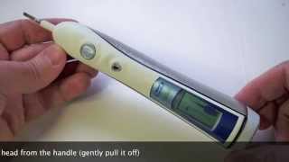 Braun OralB ProCareTriumph Repair How to replace Rechargeable Battery [upl. by Carmina]