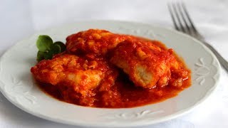 BACALAO CON TOMATE RECETA DE LA ABUELA PASO A PASO [upl. by Oibaf]