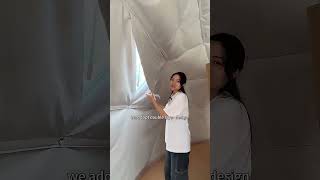 Luxury Camping Inside a 6M Glamping Dome Tent with Bathroom Module [upl. by Ulund]