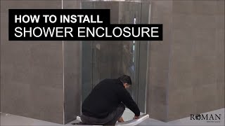 How to install a quadrant Shower Enclosure [upl. by Scarlett]