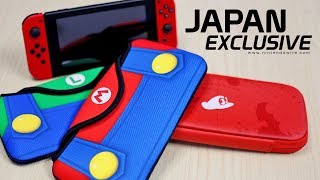 Japan Exclusive Super Mario Odyssey Switch Accessories Unboxing Giveaway [upl. by Schlosser]