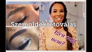 Szemöldöktetoválás  Igen vagy nem  Microblading step by step [upl. by Adnilreh]