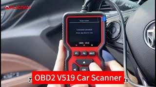 OBD2 V519 OBDii Scanner Automotive Fault Diagnosis Instrument Battery Voltage Detection [upl. by Richer]