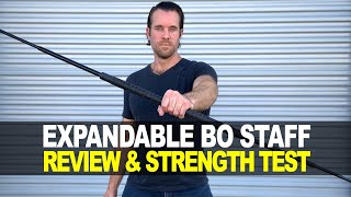 Expandable Bo Staff Review amp Strength Test [upl. by Hidie]