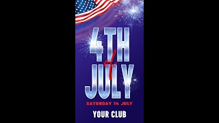 Create a 4 of July Flyer  Photopea Tutorial [upl. by Swithbart738]