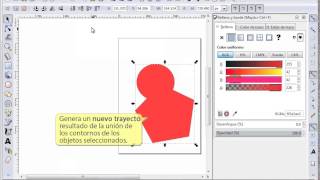 102 Tutorial de InkScape Nodos 3 Conversiones y operaciones con trayectos Regla ParImpar [upl. by Streeto]