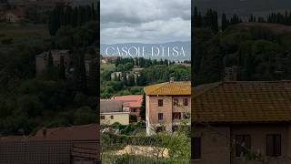 Casole dElsa 🇮🇹 Small town in Tuscany Italy [upl. by Arihsay]