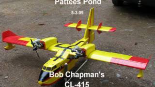 RC CL 415 Maiden Flight at Pattees Pond Float Fly [upl. by Broek]