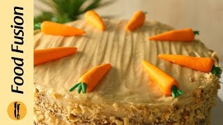 Carrot Cake Recipe By Food Fusion [upl. by Alakam]